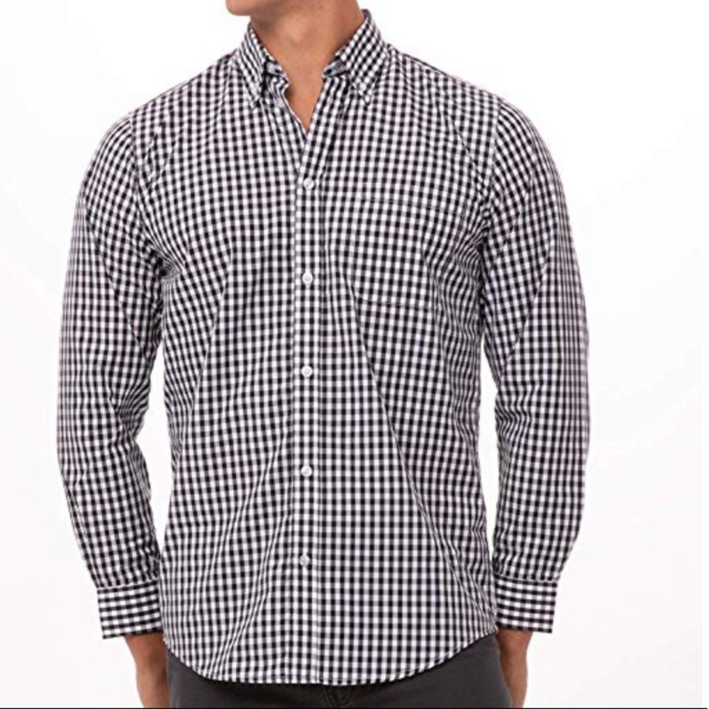 Gingham Dress Shirt - Chef Works - Picture 3 of 3